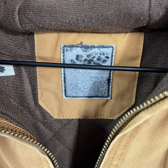 Berne Heritage Duck Hooded Active Work Jacket Tan Brown Men’s Large - Picture 9 of 16